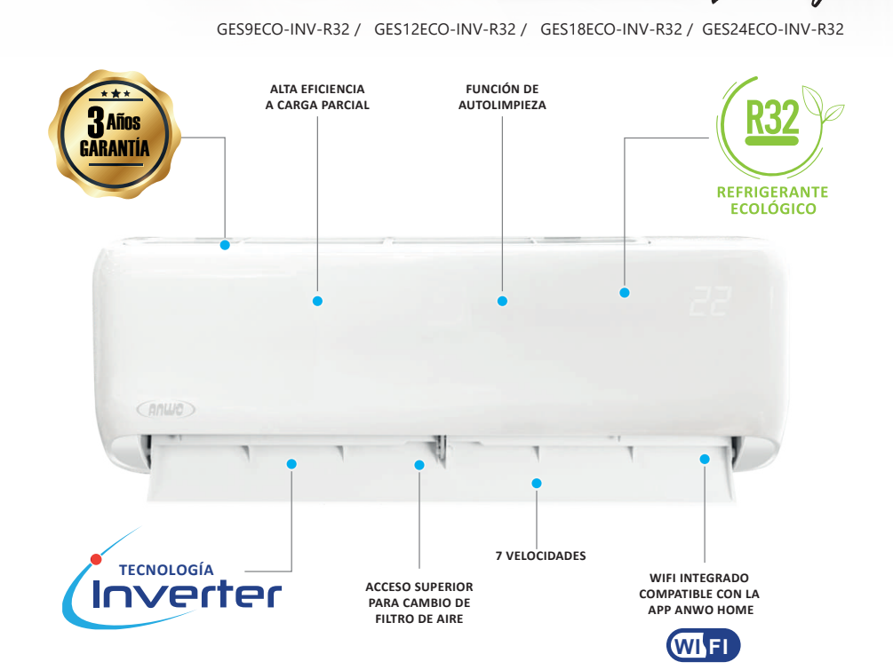 AIRE ACONDICIONADO SPLIT MURO INFINITY 18.000 BTUH INVERTER R32